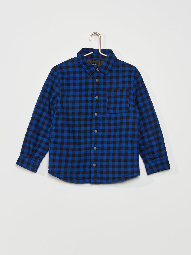 Sobrecamisa de cuadros AZUL - Kiabi