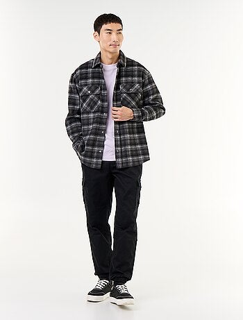 Sobrecamisa de cuadros de franela