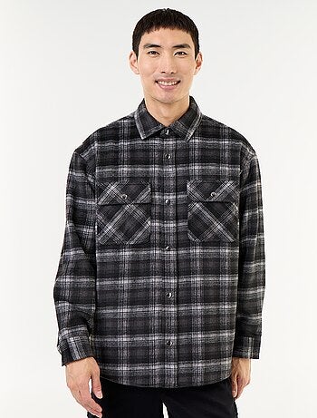 Sobrecamisa de cuadros de franela