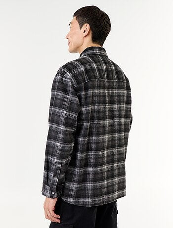 Sobrecamisa de cuadros de franela