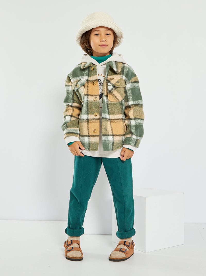 Sobrecamisa de cuadros VERDE - Kiabi