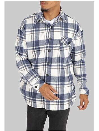 Sobrecamisa de forro polar a cuadros Kebello