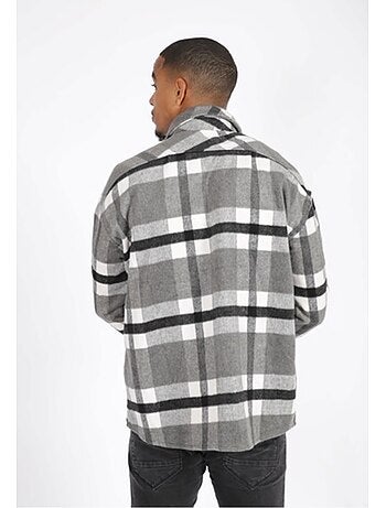 Sobrecamisa de forro polar a cuadros Kebello