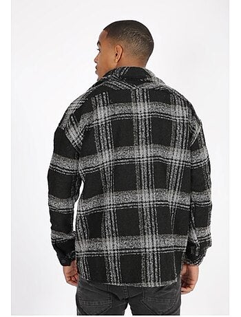 Sobrecamisa de forro polar a cuadros Kebello