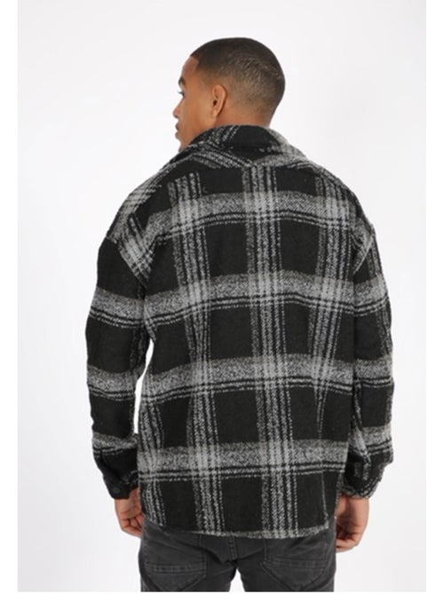 Sobrecamisa de forro polar a cuadros Kebello - Kiabi Sobrecamisa de forro polar a cuadros Kebello - Kiabi