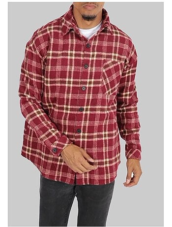 Sobrecamisa de forro polar a cuadros Kebello