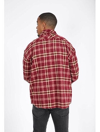 Sobrecamisa de forro polar a cuadros Kebello