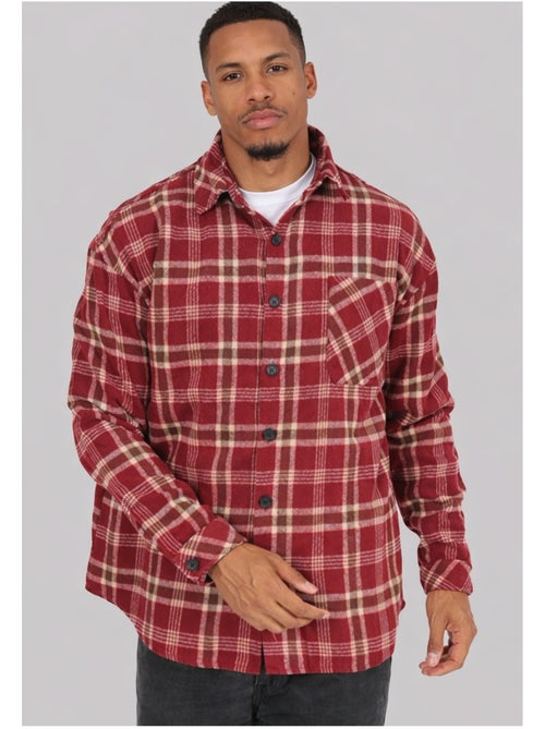 Sobrecamisa de forro polar a cuadros Kebello - Kiabi Sobrecamisa de forro polar a cuadros Kebello - Kiabi