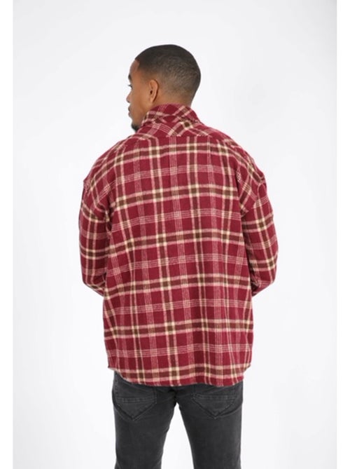 Sobrecamisa de forro polar a cuadros Kebello - Kiabi Sobrecamisa de forro polar a cuadros Kebello - Kiabi