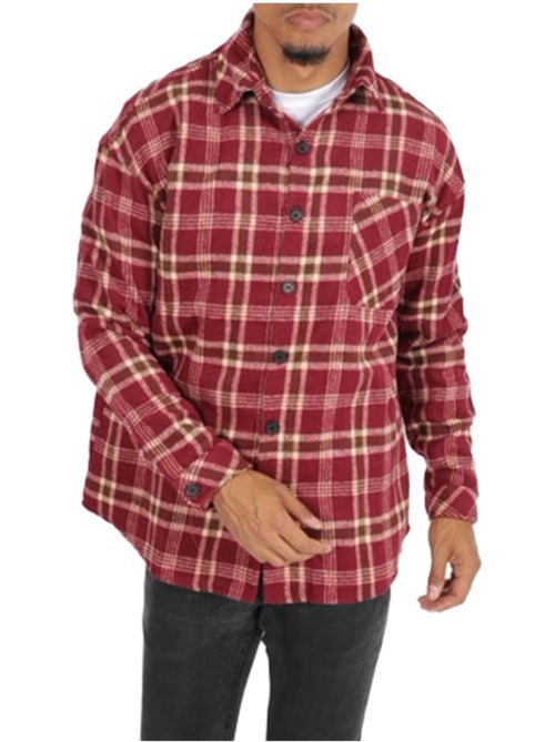Sobrecamisa de forro polar a cuadros Kebello - Kiabi Sobrecamisa de forro polar a cuadros Kebello - Kiabi