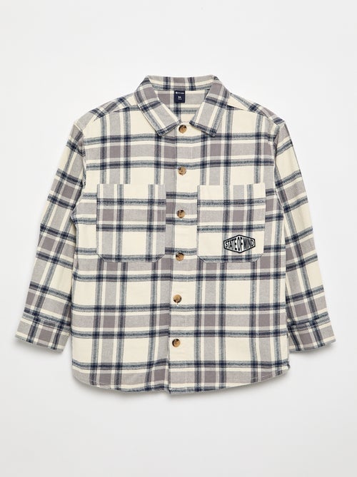 Sobrecamisa de franela - Kiabi