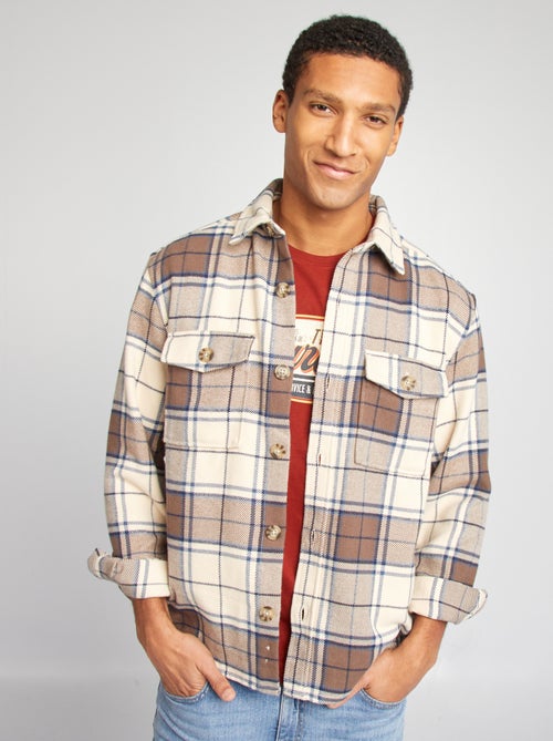 Sobrecamisa de franela - Kiabi