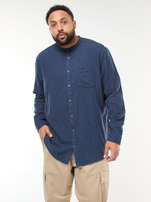 Sobrecamisa de franela con bolsillo en el pecho - Kiabi