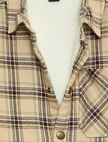 Sobrecamisa de franela con forro