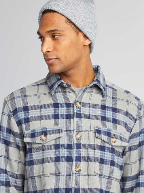 Sobrecamisa de franela - Kiabi