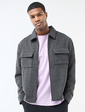 Sobrecamisa de franela lisa