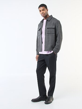 Sobrecamisa de franela lisa