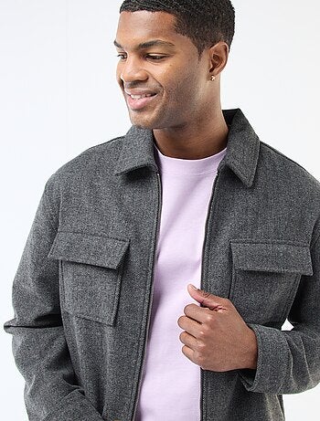 Sobrecamisa de franela lisa