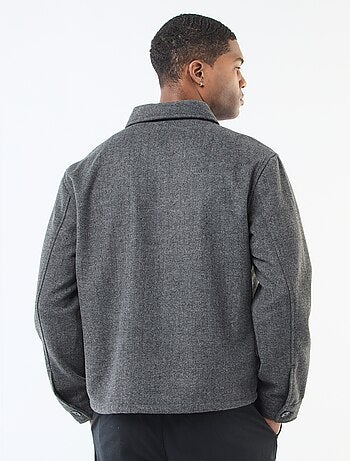 Sobrecamisa de franela lisa