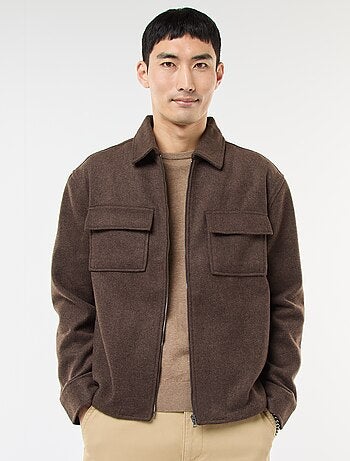 Sobrecamisa de franela lisa