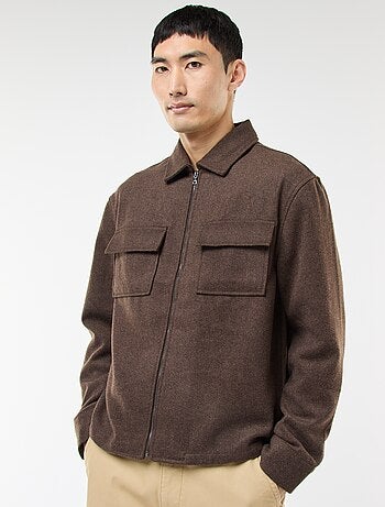 Sobrecamisa de franela lisa