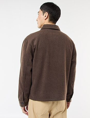 Sobrecamisa de franela lisa