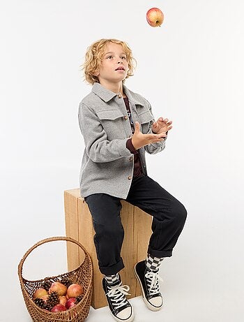 Sobrecamisa de franela regular