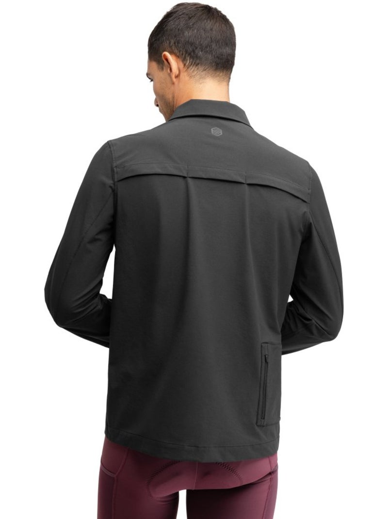 Sobrecamisa de gravel para verano hombre ciclismo hombre stoneway Negro - Kiabi