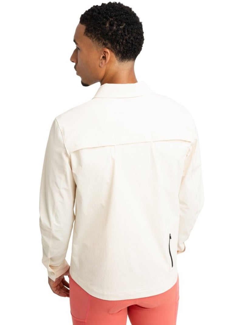 Sobrecamisa de gravel para verano hombre ciclismo hombre stoneway stone Blanco - Kiabi
