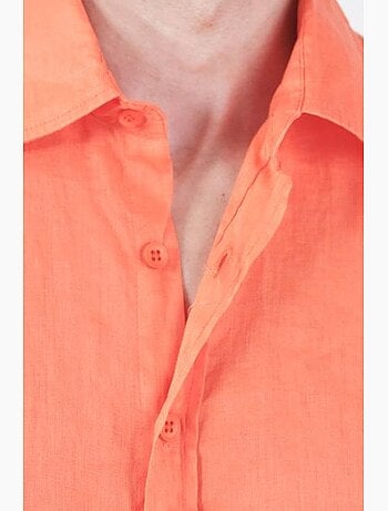 Sobrecamisa de lino oversize para hombre giesto