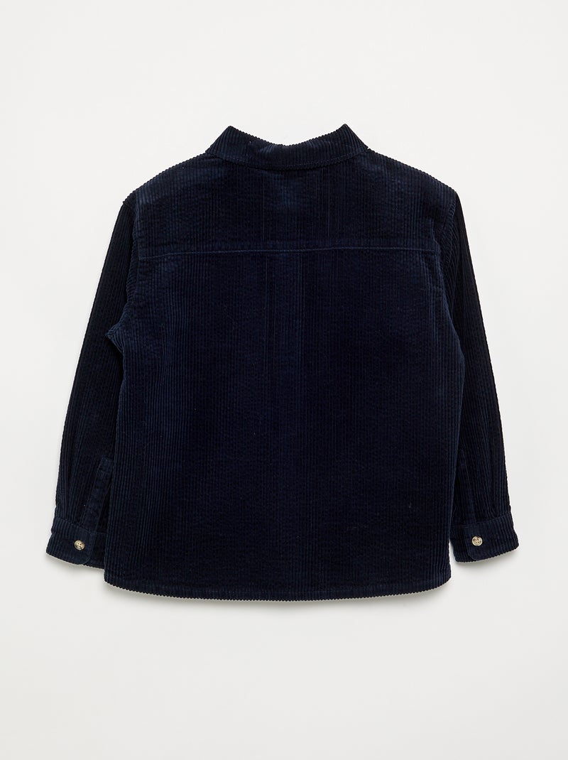 Sobrecamisa de pana Azul - Kiabi