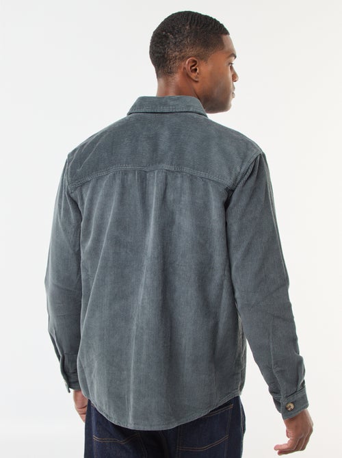 Sobrecamisa de pana de algodón lisa - Kiabi