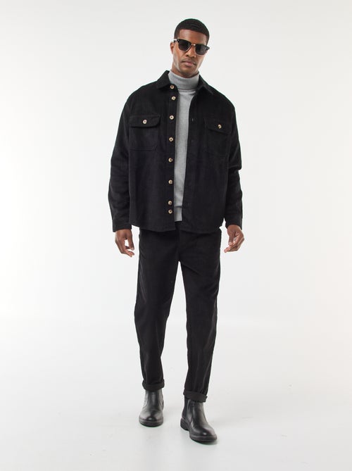 Sobrecamisa de pana de algodón lisa - Kiabi