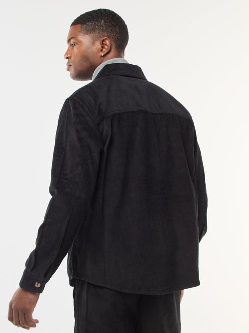 Sobrecamisa de pana de algodón lisa - Kiabi