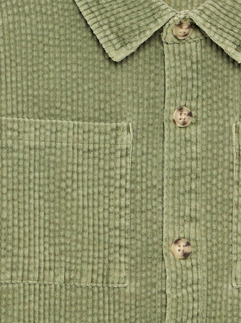 Sobrecamisa de pana Kaki - Kiabi