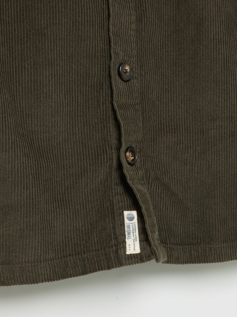 Sobrecamisa de pana Kaki - Kiabi