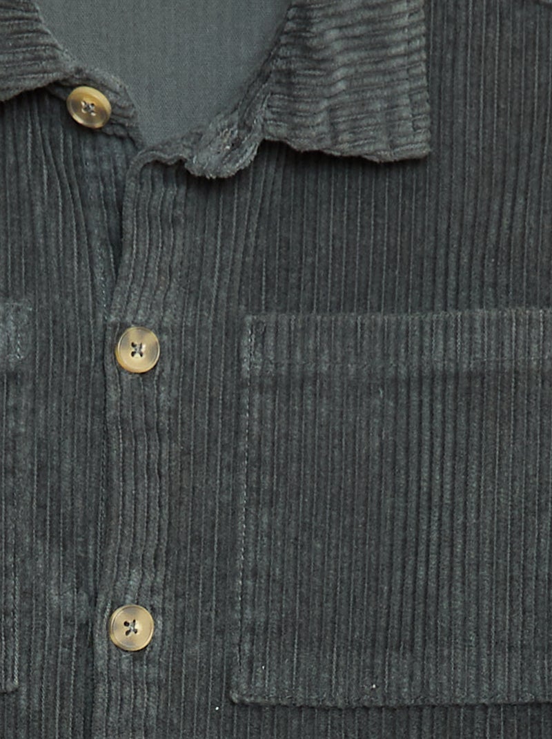 Sobrecamisa de pana Verde - Kiabi