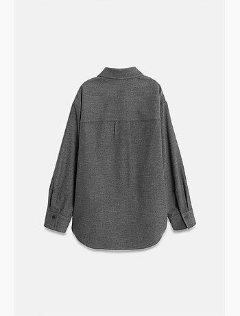 Sobrecamisa de punto oversize de manga larga dilvin