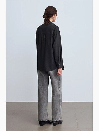 Sobrecamisa de punto oversize de manga larga dilvin