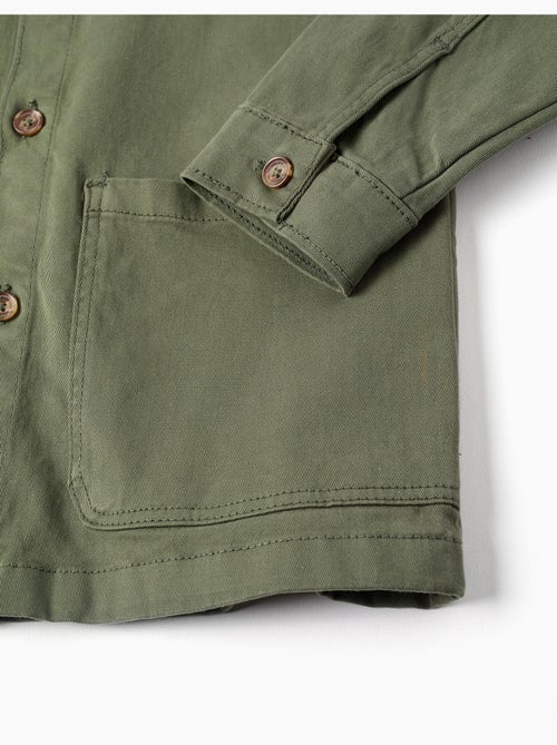 Sobrecamisa de sarga con bolsillos delanteros - Kiabi