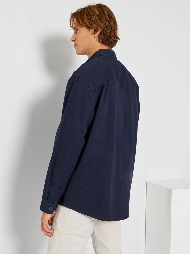 Sobrecamisa de sarga gruesa AZUL - Kiabi