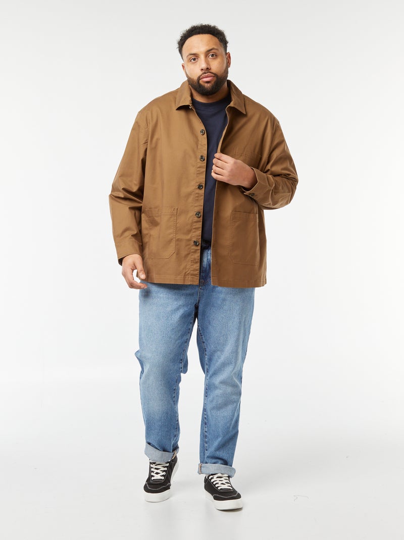 Sobrecamisa de sarga MARRON - Kiabi