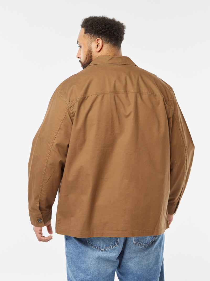 Sobrecamisa de sarga MARRON - Kiabi