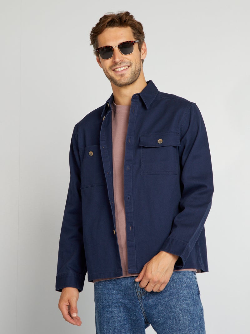 Sobrecamisa de sarga NEGRO - Kiabi