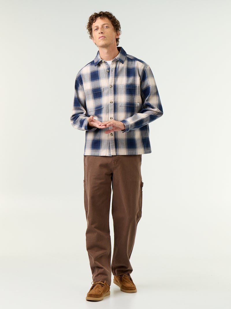 Sobrecamisa estampada Azul - Kiabi