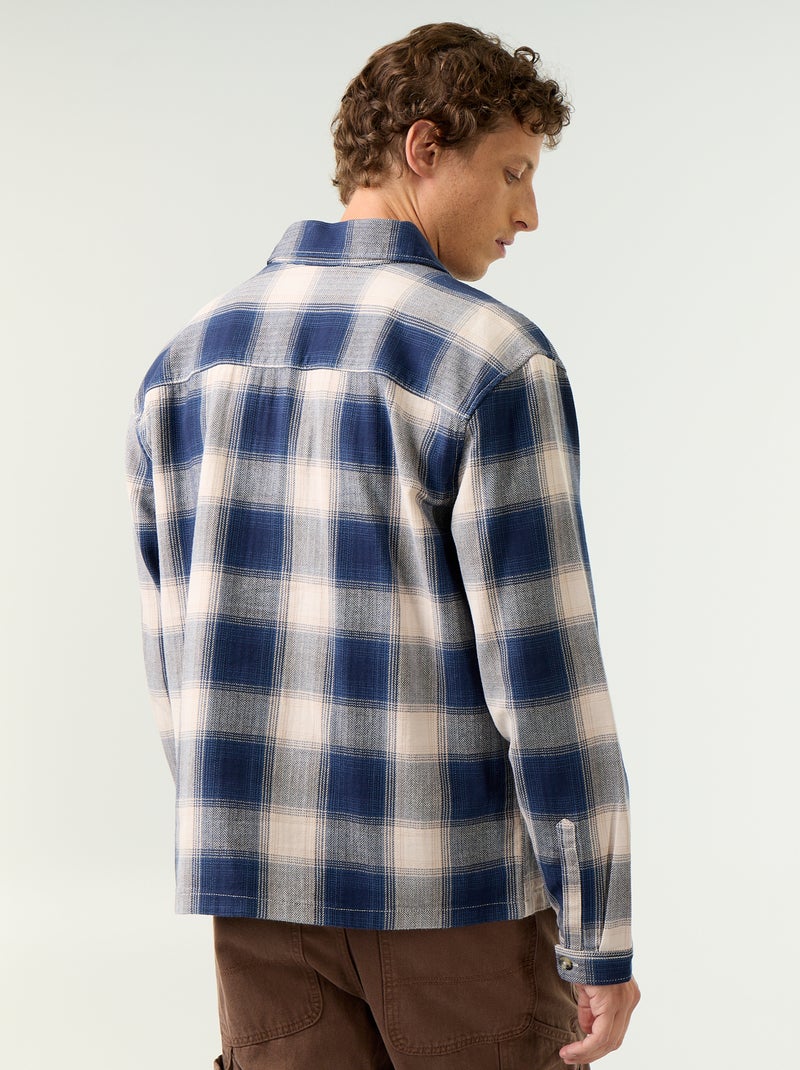 Sobrecamisa estampada Azul - Kiabi