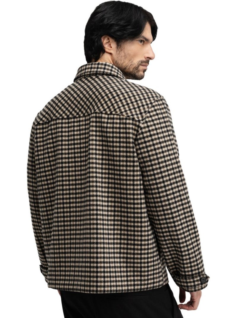 Sobrecamisa lana hombre hombre taos transformation Multicolor - Kiabi