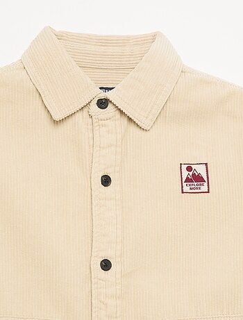 Sobrecamisa lisa de pana