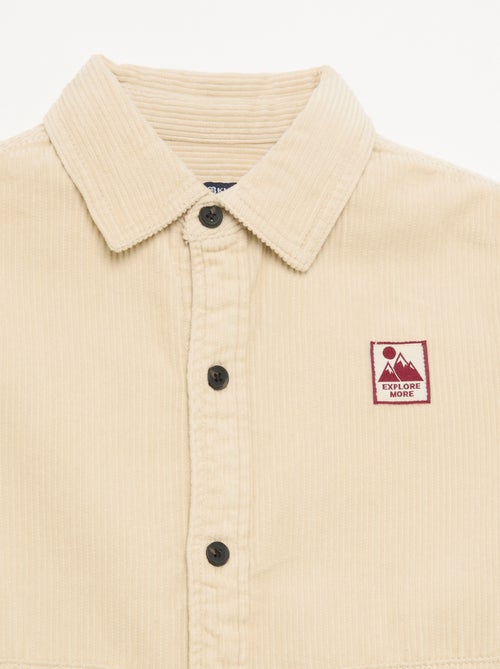 Sobrecamisa lisa de pana - Kiabi Sobrecamisa lisa de pana - Kiabi