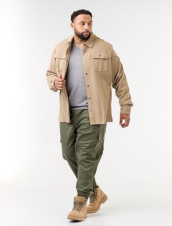 Sobrecamisa lisa de punto piqué